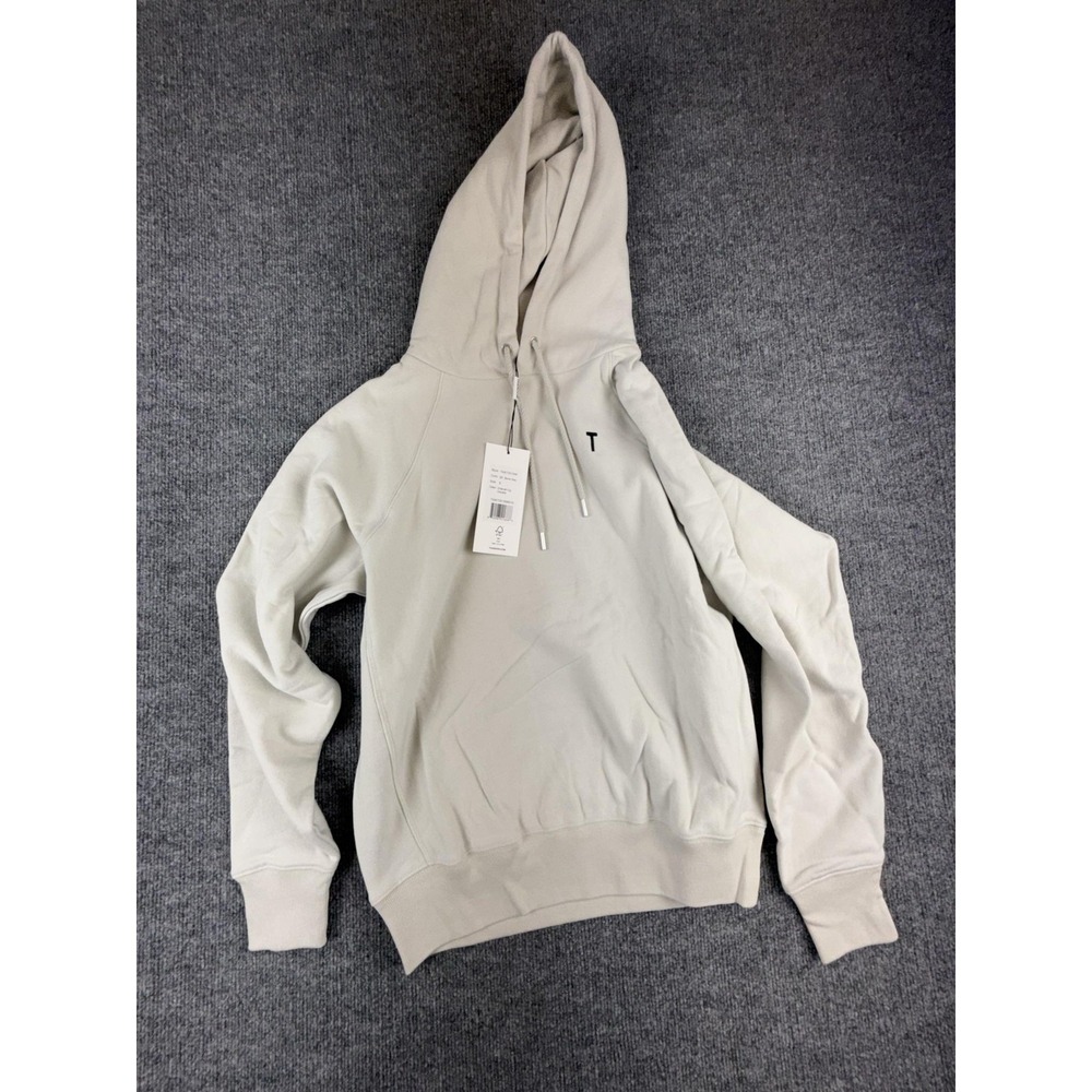 Thakoon Hoodie Womens Small White Cotton Logo Raglan Pullover Jersey Sweatshirt